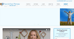Desktop Screenshot of facetofacetherapy.com